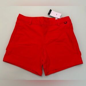Nike Orange Red Men’s Dri-Fit Flat Front Standard Fit 6” Length Shorts 32W
